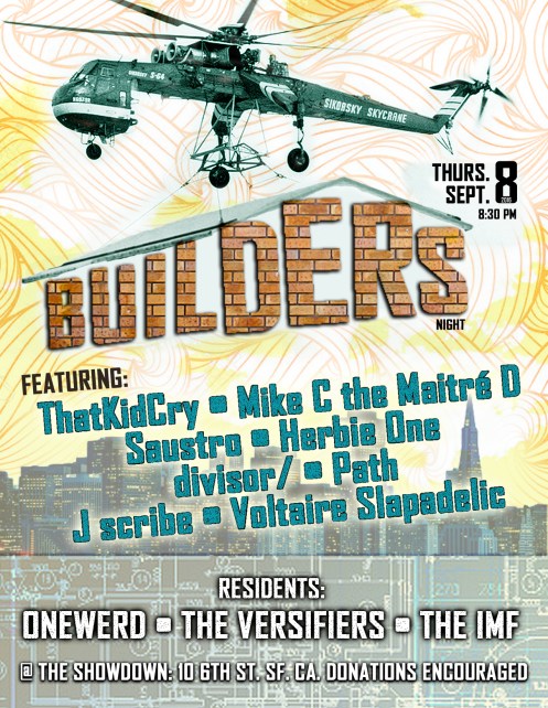 Builders 9/8/2016 poster
